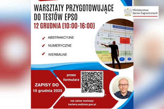 Na zdjęciu informacja o wydarzeniu