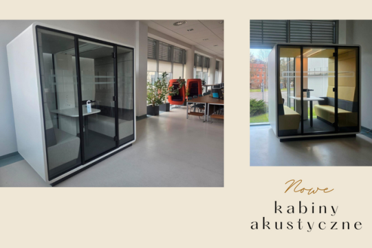 Nowe kabiny akustyczne w filiach Biblioteki PG
