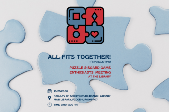 All Fits Together! Puzzle & Board Game Enthusiasts’ Meeting at the Library