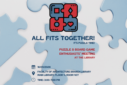All Fits Together! Puzzle & Board Game Enthusiasts’ Meeting at the Library