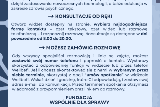 WellBeFi – Zdalny Psycholog
