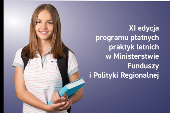 Na zdjęciu informacja o programie