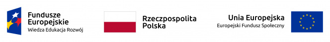 Logo Funduszy Europejskich, flaga Rzeczpospolitej Polskiej oraz flaga Unii Europejskiej