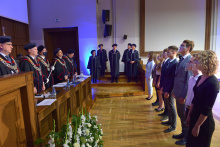Student matriculation - representatives of all nine faculties took the oath. Photo Krzysztof Krzempek / GUT
