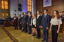Matriculation of the best students from eight faculties. Photo Krzysztof Krzempek / Gdańsk University of Technology