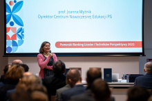 Prof. Joanna Mytnik, dyrektor Centrum Nowoczesnej Edukacji. Fot. Dawid Linkowski/PG 