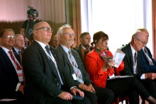 In the picture from the left: Prof. Krzysztof Wilde, Rector of Gdańsk Tech, Prof. Lauritz Broder Holm-Nielsen, Mariana Chioncel, PhD and Prof. Peter Maassen 