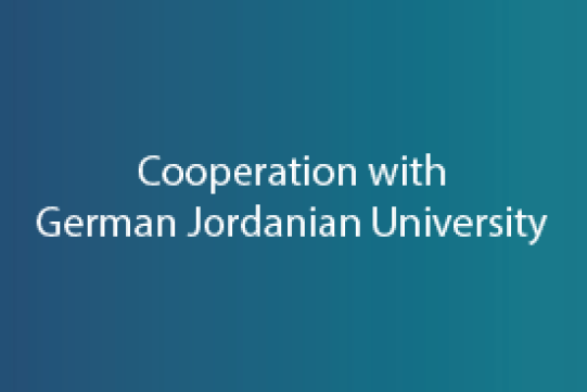 Cooperation with German Jordanian University