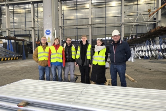 Studenci Konstrukcji Metalowych w OCYNKOWNI PÓŁNOC