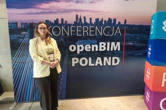 Przedstawiciele Katedry Geodezji na konferencji openBIMPL26 - dr inż. Emilia Miszewska