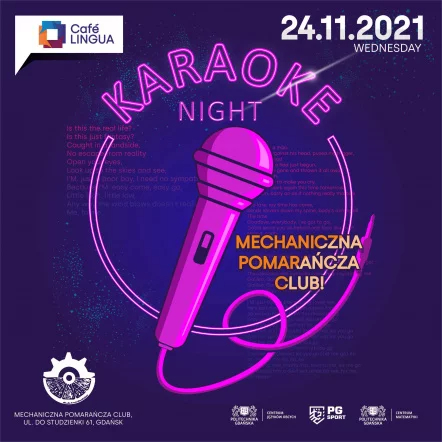 Café Lingua - wieczór Karaoke w Mechanicznej Pomarańczy