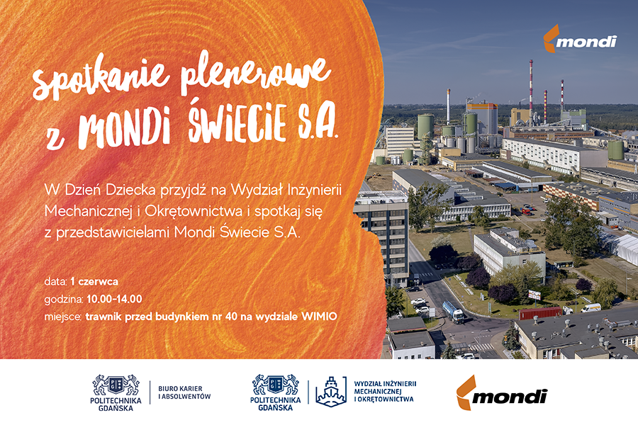 Spotkanie plenerowe z Mondi Świecie S.A. WIMiO Politechnika Gdańska