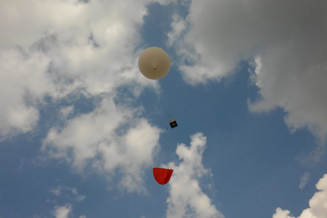 Students are sending a balloon into... the stratosphere to study "mysterious" bacteria