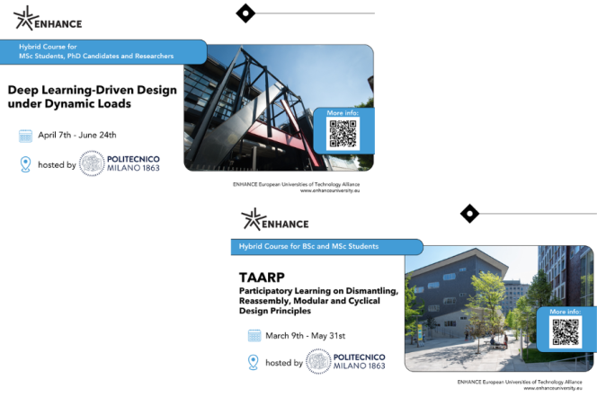 ENHANCE i Politechnika Mediolańska: szkoły letnie dla studentów i doktorantów