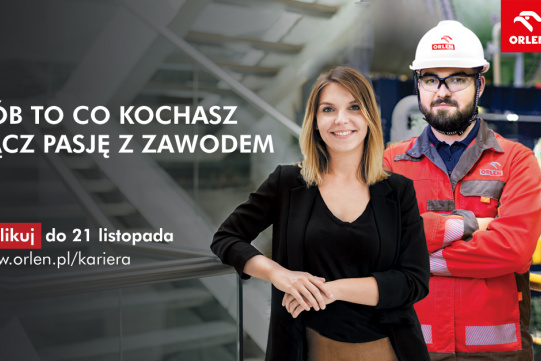 Płatny staż w programie Kierunek ORLEN. Znajdź coś dla siebie