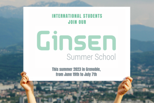 Grenoble Ginsen Summer School 2023 - Applications are open!