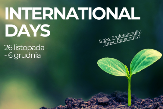 INTERNATIONAL DAYS na PG trwa. W piątek spotkanie na WIMiO