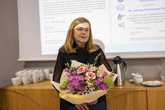 Za zasługi dla przemysłu morskiego. Jadwiga Sztelwander-Zięba z prestiżową nagrodą CEMT